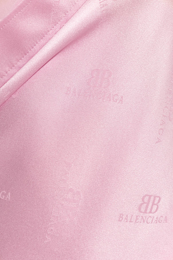 Pink Silk dress in shirt style Balenciaga - Vitkac AS